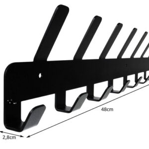 Sieninė kabykla (17 kabliukų) - juoda - Image 2