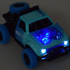 Metalinis automobilis Predator 4x4 kaskadiniams triukams, su šviesos ir garso efektais ZA3581 - Image 3