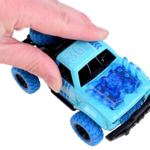 Metalinis automobilis Predator 4x4 kaskadiniams triukams, su šviesos ir garso efektais ZA3581 - Image 4
