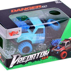 Metalinis automobilis Predator 4x4 kaskadiniams triukams, su šviesos ir garso efektais ZA3581 - Image 8
