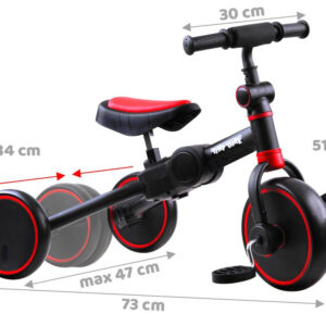 3-in-1 triratukas + balansinis dviratukas ir paspirtukas TINY BIKE SP0663 - Image 4