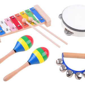Medinis instrumentų rinkinys 4in1 žaislas IN0134 - Image 3