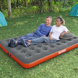Bestway Roll & Relax pripučiamas čiužinys 203x152x22cm 67703 - Image 3