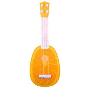 Vaikiška vaisių gitara 37 cm IN0033 – Braškės formos ukulelė - Image 3