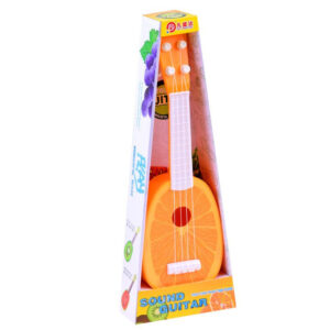 Vaikiška vaisių gitara 37 cm IN0033 – Braškės formos ukulelė - Image 7