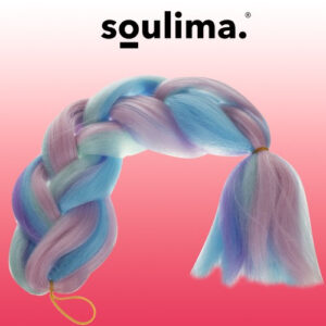Sintetinių plaukų ombre mėlyna/violetinė Soulima 21366 - Image 2