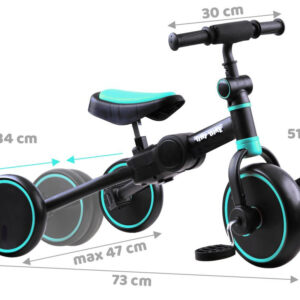 3-in-1 triratukas + balansinis dviratukas ir paspirtukas TINY BIKE SP0663 - Image 3