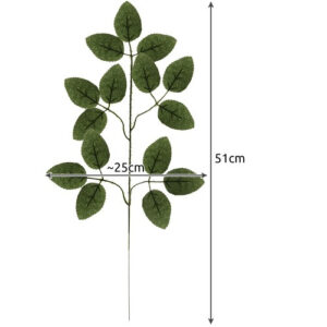 Dirbtiniai lapai 47cm - rinkinyje 12vnt. Gardlovas 22557 - Image 3