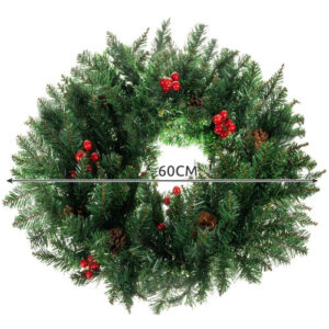 Kalėdinis papuošimas durų vainikas Dekoratyvinis dekoratyvinis ornamentas 60 cm storis XXL - Image 4