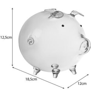 Piggy bank - stiklinė kiaulė Ruhhy 22588 - Image 4