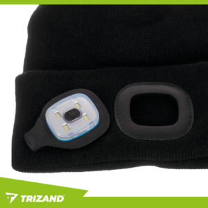 Žieminė kepurė su žibintuvėliu - juoda Trizand 22663 - Image 6