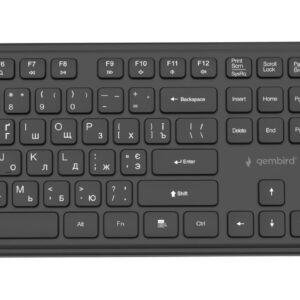 KEYBOARD +MOUSE WRL CYRILLIC/BK KBS-WPS-01-CYRL GEMBIRD