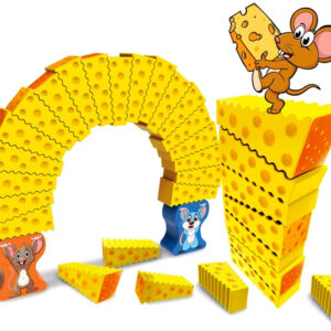 Arkadinio žaidimo „Peliuko sūrio bokštas“ (Arcade Mouse Cheese Tower) – daugybė variantų ir derinių GR0499 Peliuko „Jenga“ bokštas GR0499 - Image 3