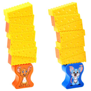 Arkadinio žaidimo „Peliuko sūrio bokštas“ (Arcade Mouse Cheese Tower) – daugybė variantų ir derinių GR0499 Peliuko „Jenga“ bokštas GR0499 - Image 5