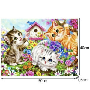 Tapyba pagal skaičius 40x50cm - Maaleo cats 22781 - Image 4
