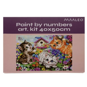 Tapyba pagal skaičius 40x50cm - Maaleo cats 22781 - Image 2