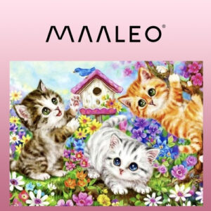 Tapyba pagal skaičius 40x50cm - Maaleo cats 22781 - Image 3