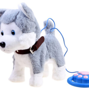 Interaktyvus šuo Husky su pavadėliu loja ZA3888 - Image 2
