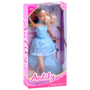 Anlily lėlė su mėlyna suknele ZA3920 - Image 8