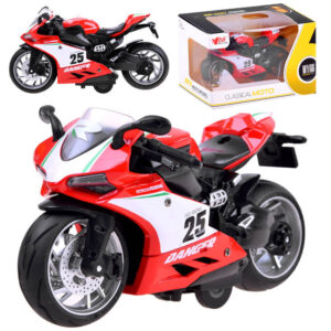 Lietas motociklo modelis su virvute, žaislas ZA3933 A - Image 1