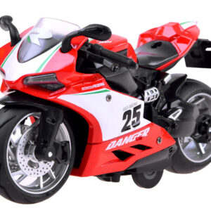 Lietas motociklo modelis su virvute, žaislas ZA3933 A - Image 2