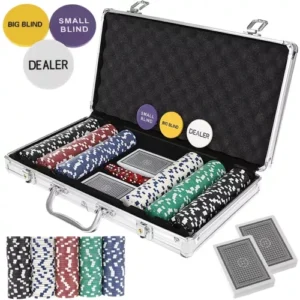 Pokeris – 300 žetonų rinkinys HQ 23528 dėkle