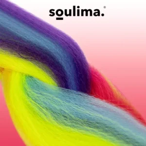 Sintetinės vaivorykštės plaukų pynės Soulima 23571 - Image 2