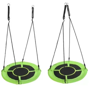 Sūpynės gandralizdžiui 100 cm žalia-juoda 23514 - Image 6
