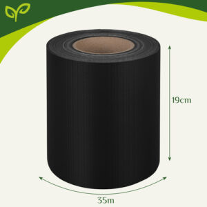 Tvoros juosta 19cmx35m 450g/m2 juoda 23698 - Image 3