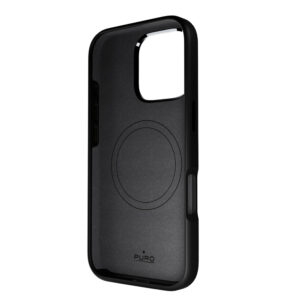 Puro Icon Mag Pro MagSafe Silicone dėklas skirtas Apple iPhone 16 Pro - juodos spalvos - Image 3