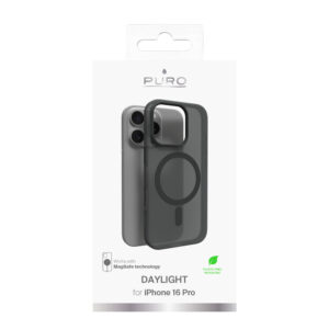 Puro Daylight MagSafe Silicone dėklas skirtas Apple iPhone 16 Pro - juodos spalvos - Image 5