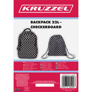 Kuprinė 22L - šaškių lenta Kruzzel 24530 - Image 2