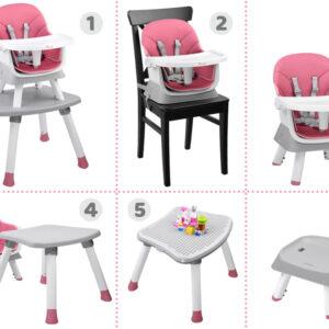 Maitinimo kėdutė, maitinimo kėdutės rinkinys 6in1 ZA4142 - Image 8