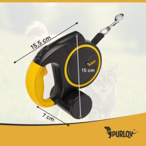 Automatinis pavadėlis su žibintuvėliu 5 m Purlov 25965 - Image 3