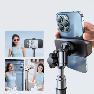Wozinsky WRLD-00Y1S tripod tripod durable carbon steel tripod 1.7m matte - black - Image 4