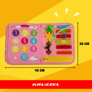 Manipuliacinė knyga – rožinė Kruzzel 26880 - Image 3