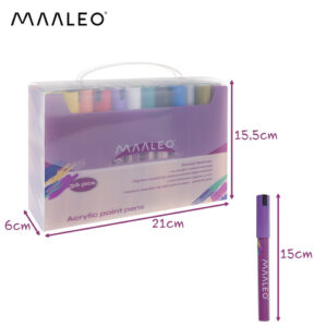 Markery akrylowe- zestaw 36szt. Maaleo 25813 - Image 3