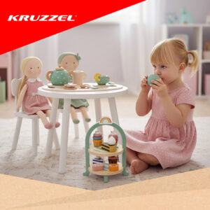 Vaikiškas arbatos rinkinys + Kruzzel 26418 torto stovas - Image 3