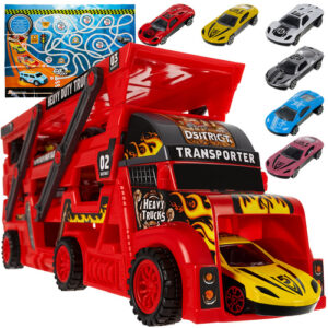 TIR sunkvežimio rinkinys su 6 automobiliais 26303