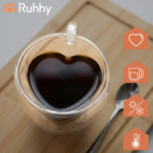Terminis stiklas 240ml - Ruhha heart 26906 - Image 4