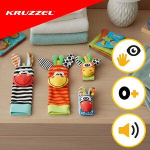 Kūdikių barškučiai - 4 vnt. rinkinys Kruzzel 25068 - Image 4