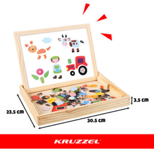 Kruzzel 25637 dvipusė edukacinė lenta - Image 2