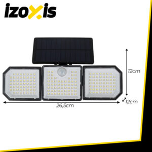 Saulės energija varomas šviestuvas 167LED 500lm Izoxis 24633 - Image 3
