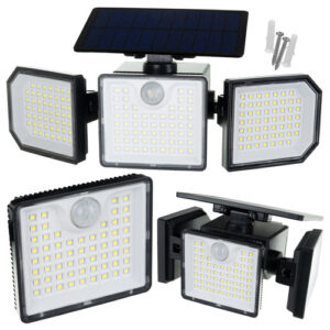 Saulės energija varomas šviestuvas 167LED 500lm Izoxis 24633