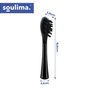 Juodos dantų šepetėlio galvutės, 2 vnt., Soulima 26932 - Image 3