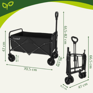 Gardlov sodo vežimėlis 69x45x49cm - Image 3