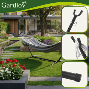 Sodo hamakas 200x150cm Gardlov su rėmu 27293 - Image 4