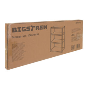 Regał magazynowy - czarny 150x75x30 Bigstren - Image 2