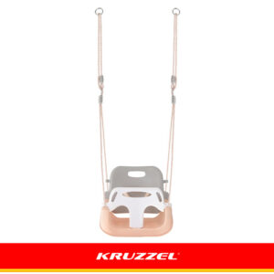 Kruzzel 3 viename pilkai smėlio spalvos vaikiškos sūpynės - Image 6