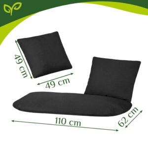 Gardlov dviguba sūpynių pagalvėlė – juoda - Image 4